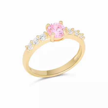 KASTESORMUS PINKILLÄ ZIRKONILLA - Kastekorut - SBR-8133ZGpink - 1